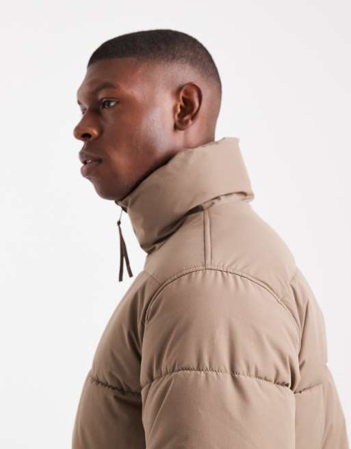 ONLY & SONS – Jasnobrązowa ocieplana kurtka oversize, 4 z 5