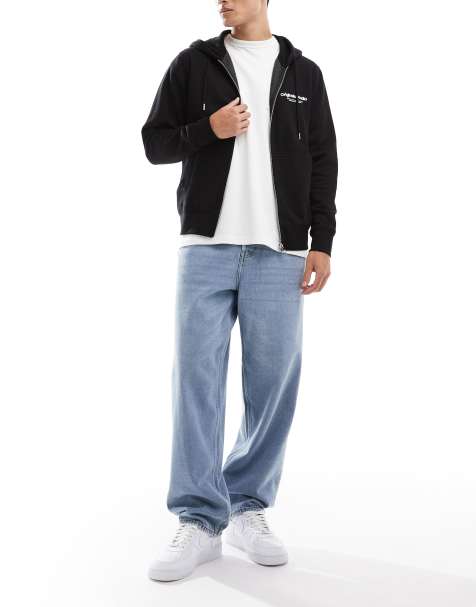 ONLY & SONS Five baggy fit jeans in light blue denim