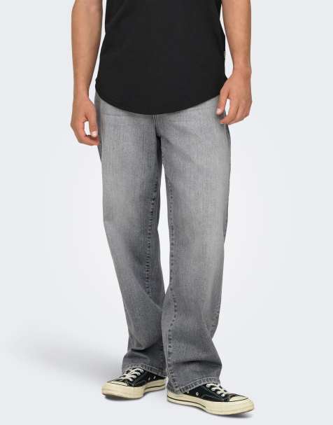 Only & Sons – Jasnoszare jeansy o luźnym kroju - view 1