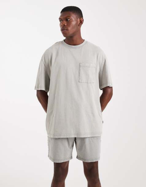 Only & Sons – Jasnoszare sprane szorty dresowe, część zestawu - view 1