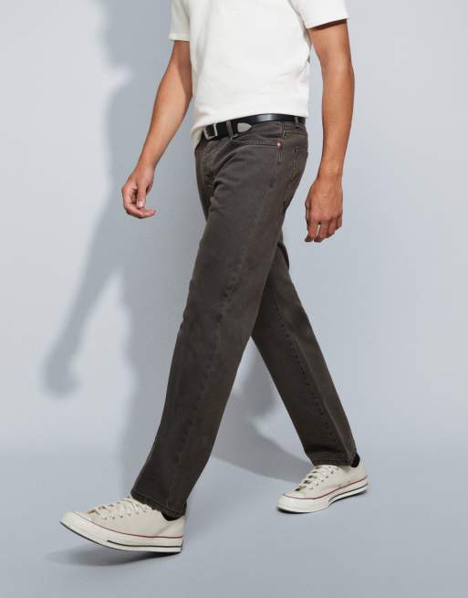 ONLY & SONS jean droit Edge en denim marron délavé, 2 de 5