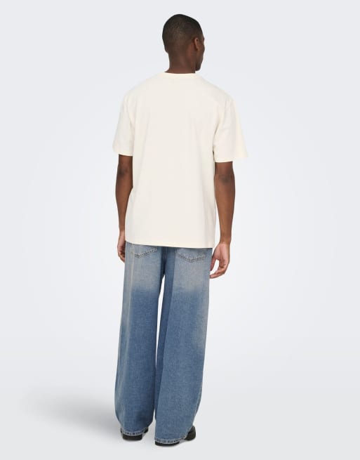 ONLY & SONS - Jeans ampi blu medio, 2 di 7