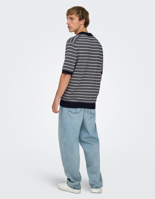 ONLY & SONS - Jeans ampi blu medio, 2 di 7