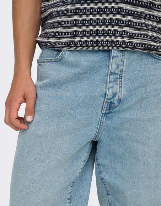 ONLY & SONS - Jeans ampi blu medio, 5 di 7