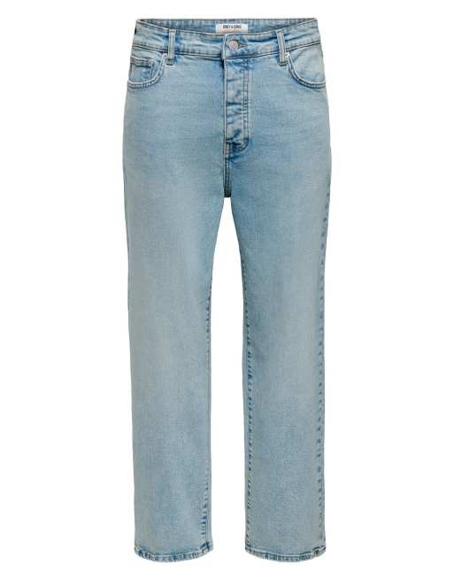ONLY & SONS - Jeans ampi blu medio, 6 di 7