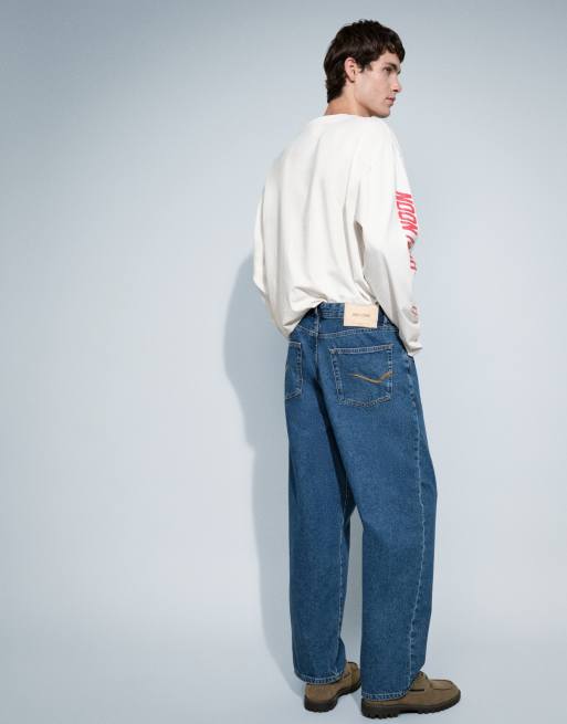 ONLY & SONS - Jeans ampi lavaggio blu scuro, 3 di 9