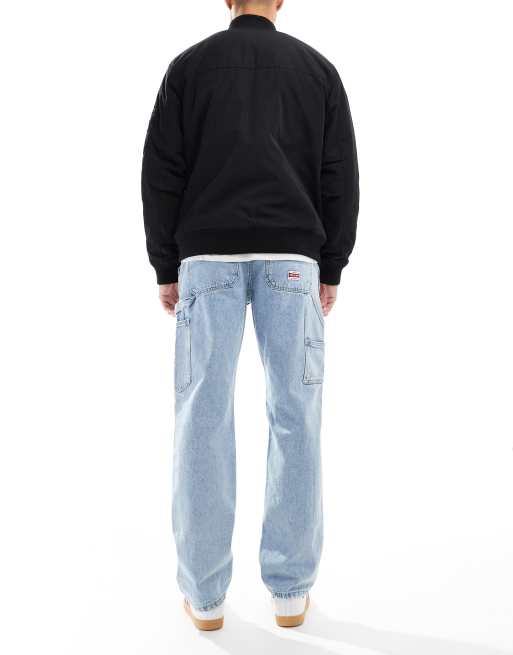 ONLY & SONS - Jeans dritti azzurri lavaggio anni '90, 2 di 5