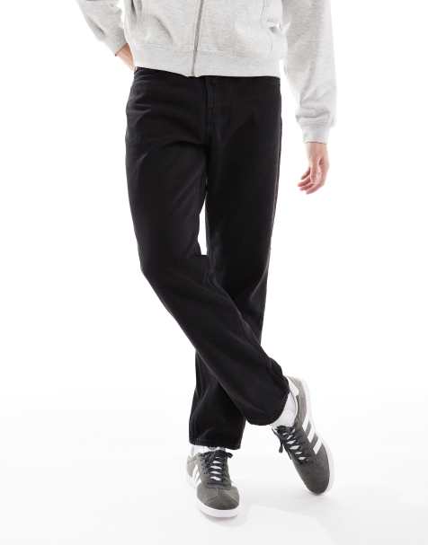 Only & Sons - Jeans dritti color nero slavato - view 1