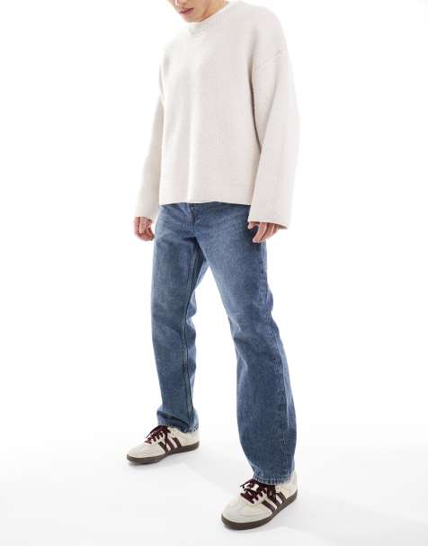 Only & Sons - Jeans i mellemblå vask med lige pasform - view 1