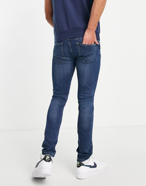Only & Sons - Jeans i mellemvasket blå i slim fit, 3 af 4