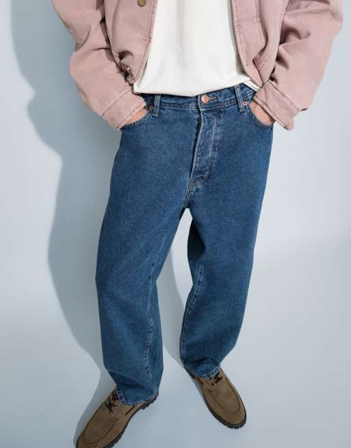 ONLY & SONS – Jeans in dunkelblauer Waschung mit lockerem Schnitt, 4 von 9