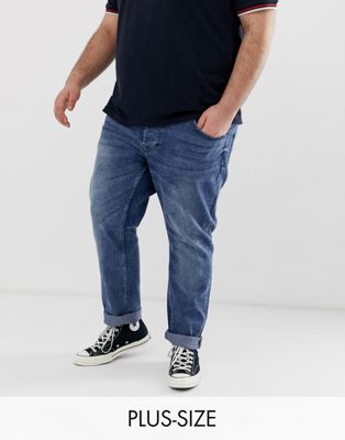 Only & Sons - Jeans met rechte pasvorm in middenblauwe wassing