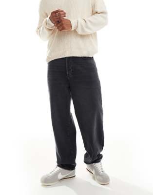 ONLY & SONS - Jeans rigidi larghi color grigio scuro sbiadito