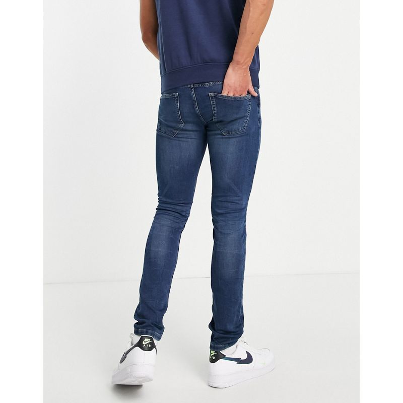 Jeans Uomo Only & Sons - Jeans slim fit lavaggio blu medio