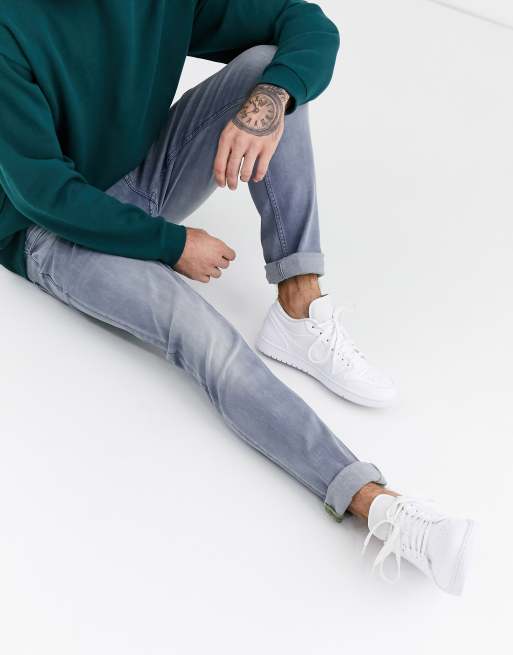 Only & Sons - Jeans slim lavaggio blu grigio, 4 di 4