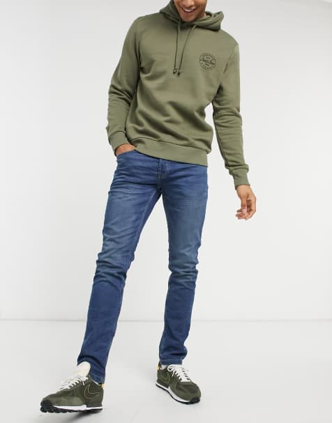 Only & Sons - Jeans slim lavaggio blu medio - view 1