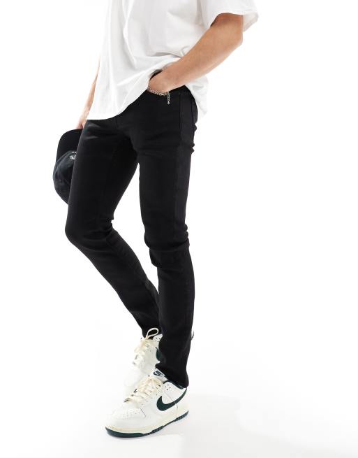 Only & Sons - Jeans stretch slim neri, 4 di 5