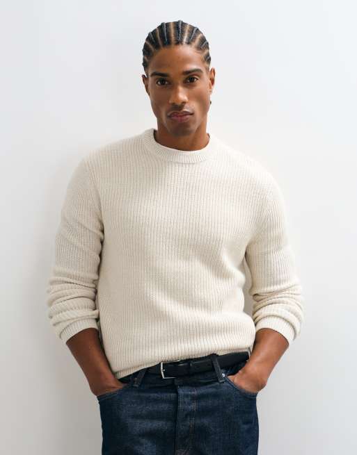 ONLY & SONS jersey de cuello redondo en blanco, 2 de 5