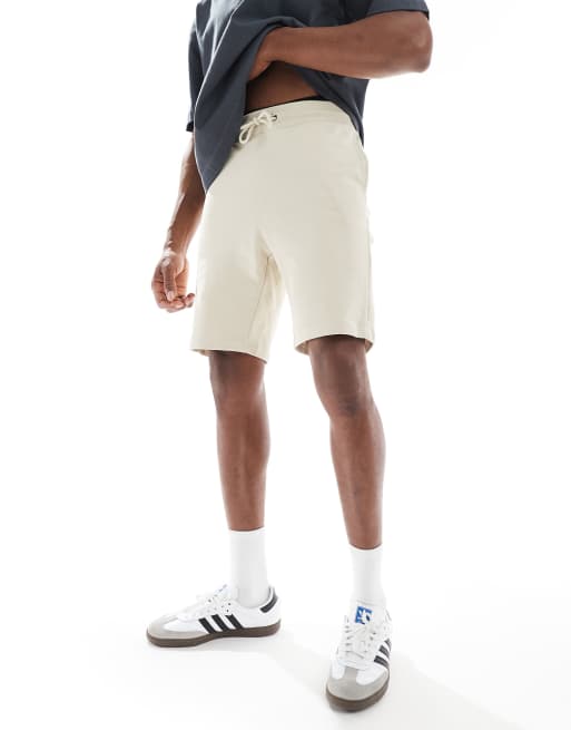 ONLY & SONS jersey shorts in beige