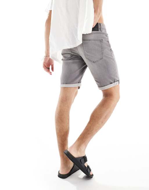 Only & Sons jog denim shorts in grey wash, 2 of 5