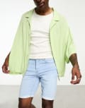 [ONLY & SONS] Only & Sons jog denim shorts in light wash-Blue XL Blue Denim