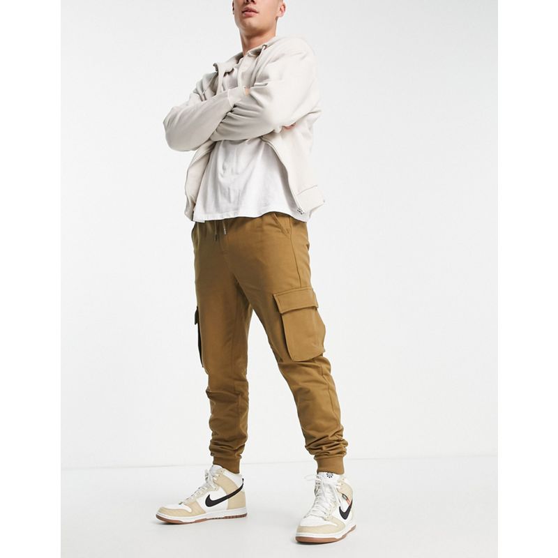 Uomo Tute Only & Sons - Joggers cargo color cuoio
