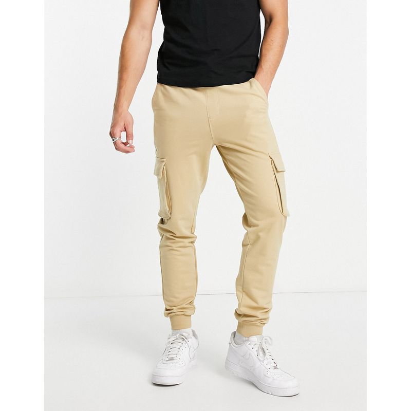 Joggers Eda4m Only & Sons - Joggers cargo in cotone organico beige
