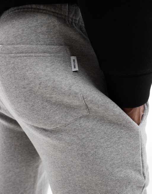 Only & Sons joggers in light grey