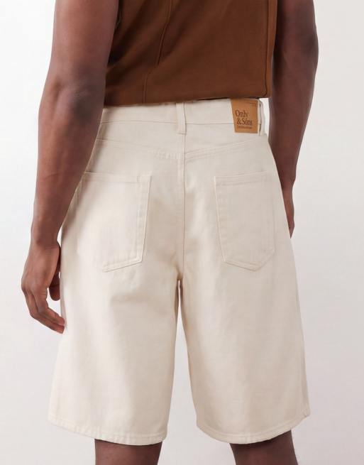 ONLY & SONS - Jort in crèmekleurig denim, 6 van 7