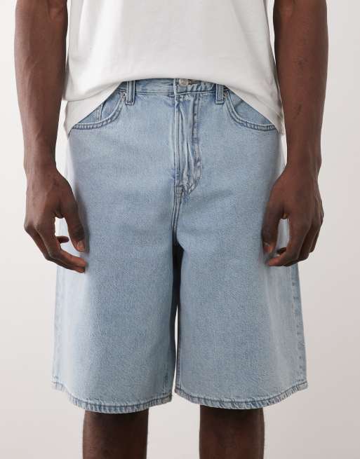 Only & Sons - Jorts in denim azzurro, 4 di 5