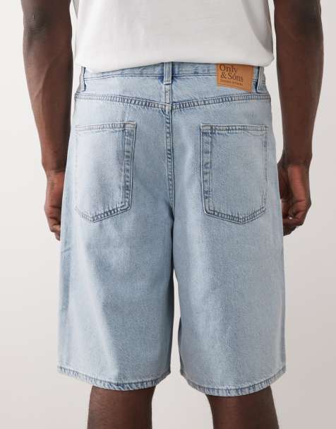 ONLY & SONS jorts in light blue denim - view 1