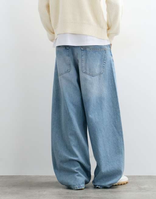 ONLY & SONS Kayce barrel fit jeans i lyseblå denim, 5 af 5