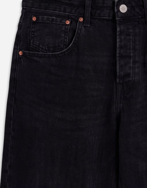 ONLY & SONS Kayce barrel fit jeans in black denim, 8 of 9