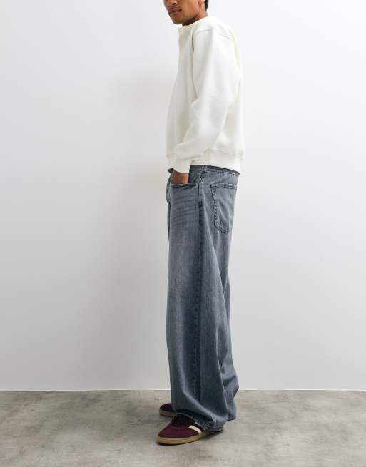 ONLY & SONS Kayce barrel fit jeans in gray denim, 2 of 5