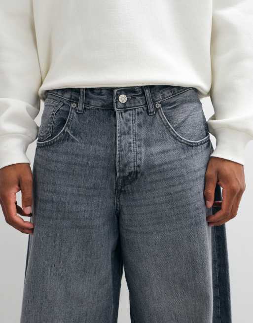 ONLY & SONS Kayce barrel fit jeans in gray denim, 5 of 5