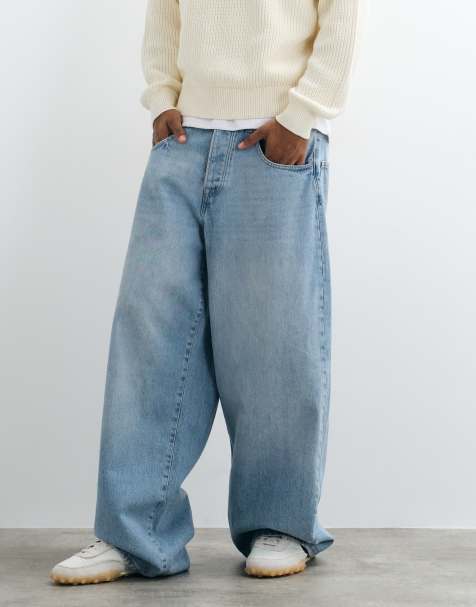 ONLY & SONS Kayce Jeans mit Barrel Fit in hellblauem Denim - view 1