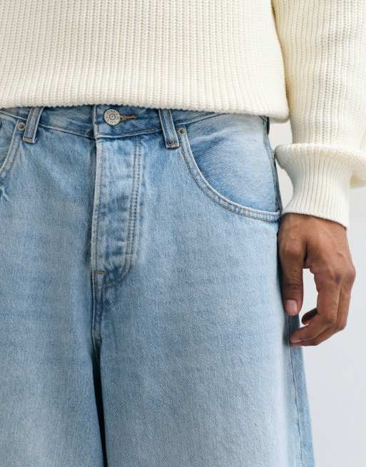 ONLY & SONS Kayce Jeans mit Barrel Fit in hellblauem Denim, 4 von 5
