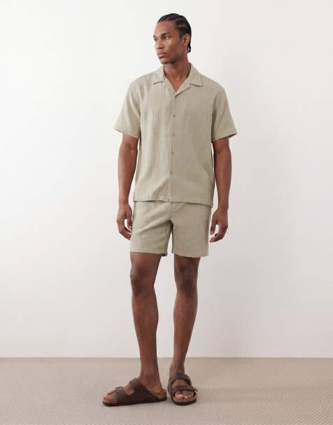 ONLY & SONS – Khakifärgade shorts, del av set - view 1