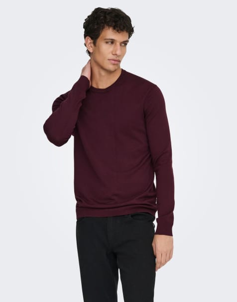 ONLY & SONS Knitted pullover in port royale - view 1