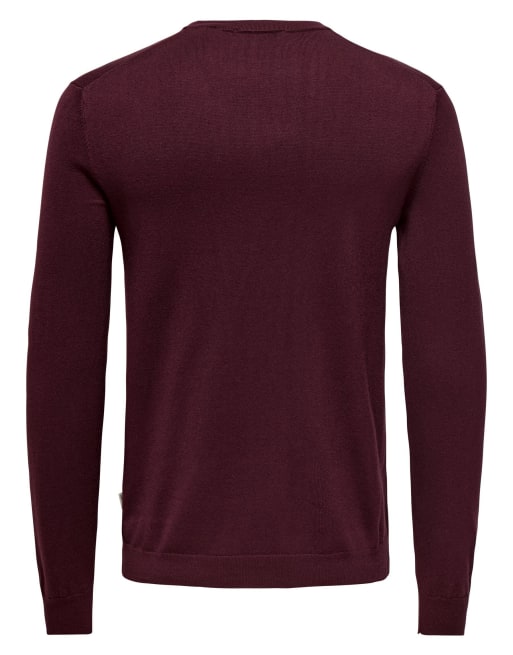 ONLY & SONS Knitted pullover in port royale, 7 of 7