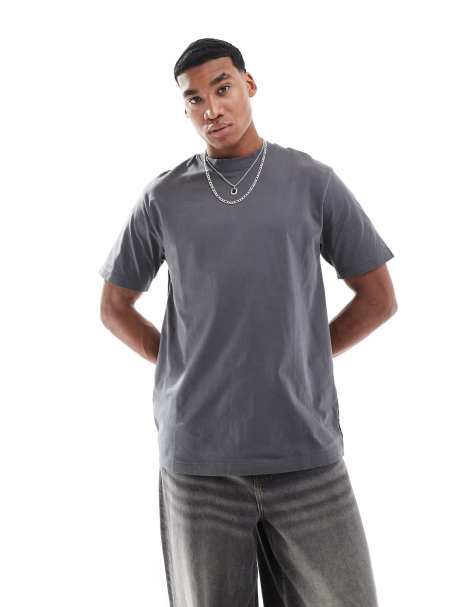 ONLY & SONS - Koksgrå T-shirt i afslappet pasform - view 1