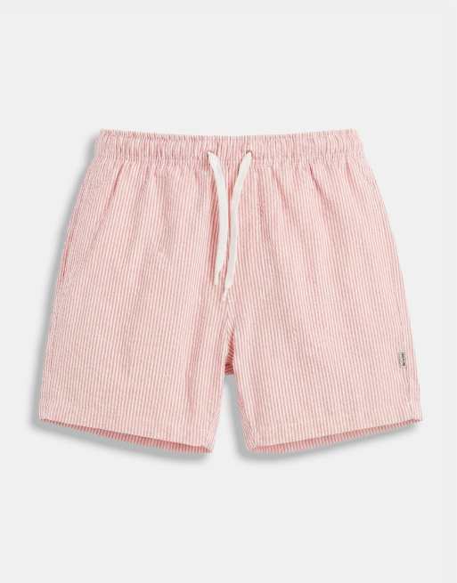 ONLY & SONS – Koralowe szorty kąpielowe z kory w paski, 6 z 9