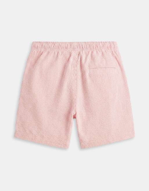 ONLY & SONS – Koralowe szorty kąpielowe z kory w paski, 7 z 9