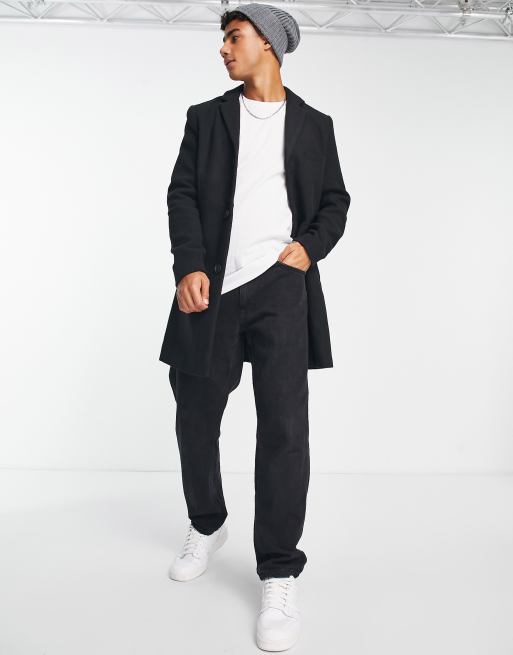 Only & Sons – Lang geschnittenes T-Shirt in Weiß mit abgerundetem Saum, 4 von 4