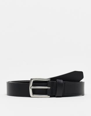 ONLY & SONS leather belt in black | ASOS