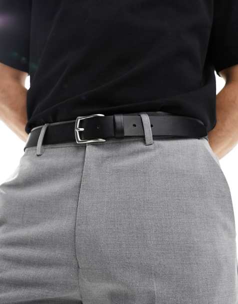Only & Sons - Leren riem in zwart - view 1