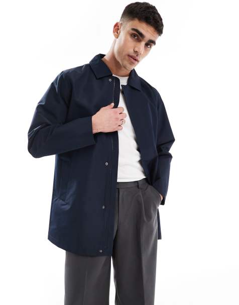 ONLY & SONS lightweight coat in navy - view 1