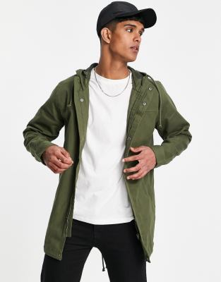 Seleccione Tío o señor Huerta Only & Sons Lightweight Parka In Khaki-green | ModeSens