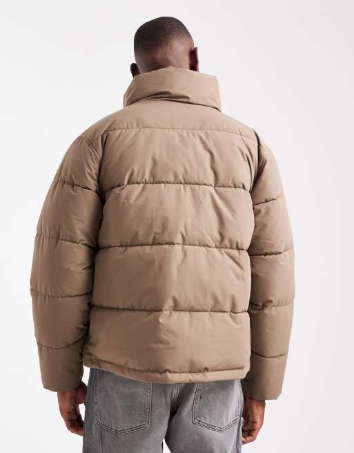 ONLY & SONS – Ljusbrun pufferjacka i oversize, 3 av 5