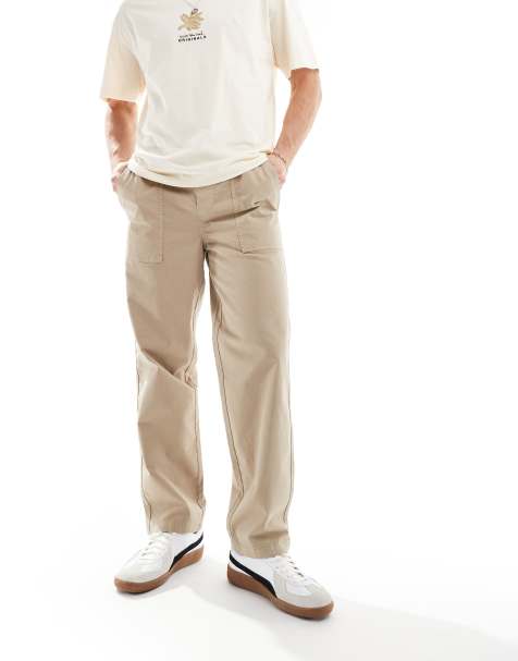 ONLY & SONS – Locker geschnittene Arbeiterhose in Steinbeige - view 1